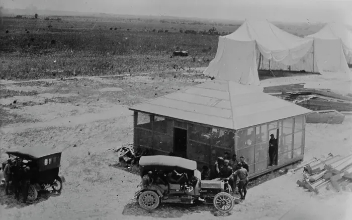 Framed Print : Rest house for marine aviators, Miami, 1918. Creator: Bain News Service Framed Print : Rest house for marine aviators, Miami, 1918. Creator: Bain News Service