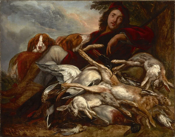 Rest after hunting, First Half of 17th century. Creator: Jordaens, Jacob (1593-1678)