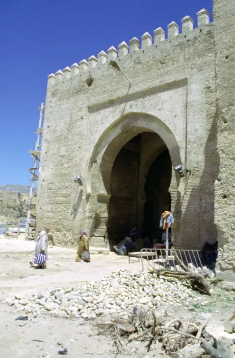 Framed Print : Restoration of the Bab Mahrouk gate, Morocco Framed Print : Restoration of the Bab Mahrouk gate, Morocco