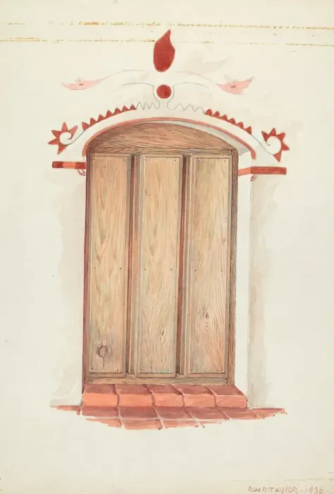 Framed Print : Restoration Drawing, 1936. Creator: Robert W. R. Taylor
