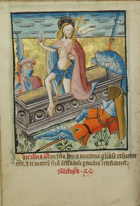 Framed Print : The Resurrection, about 1480-1490. Creator: Unknown Framed Print : The Resurrection, about 1480-1490. Creator: Unknown