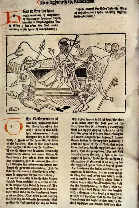 Framed Print : The Resurrection, 1483, (1943). Creator: Unknown Framed Print : The Resurrection, 1483, (1943). Creator: Unknown