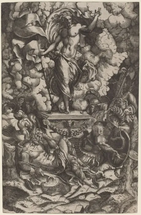 Framed Print : The Resurrection, 1546 / 1550. Creator: Unknown Framed Print : The Resurrection, 1546 / 1550. Creator: Unknown