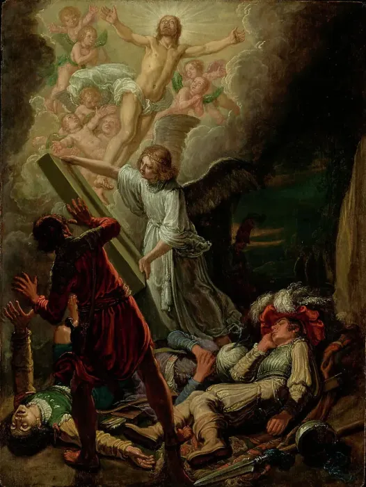 Framed Print : The Resurrection, 1612. Creator: Pieter Lastman Framed Print : The Resurrection, 1612. Creator: Pieter Lastman
