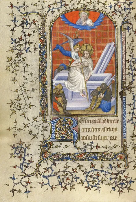 Framed Print : The Resurrection; Book of Hours, about 1410. Creator: Unknown