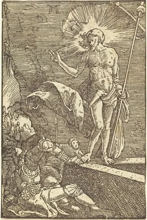 Framed Print : The Resurrection, c. 1513. Creator: Albrecht Altdorfer