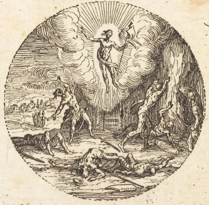 Framed Print : The Resurrection, c. 1631. Creator: Jacques Callot Framed Print : The Resurrection, c. 1631. Creator: Jacques Callot