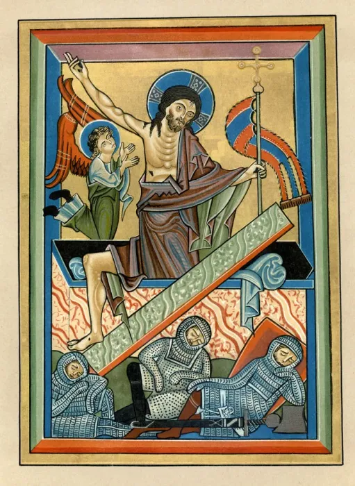 Framed Print : The Resurrection, c1240 Framed Print : The Resurrection, c1240
