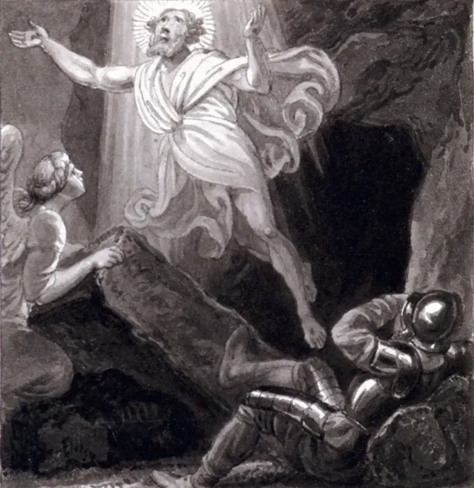 Framed Print : The Resurrection, c1810-c1844. Artist: Henry Corbould Framed Print : The Resurrection, c1810-c1844. Artist: Henry Corbould