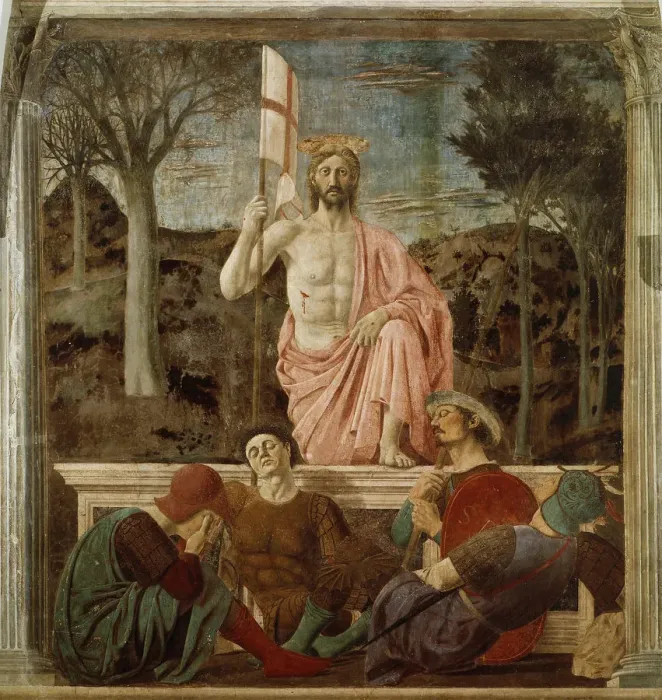 Framed Print : The Resurrection, ca 1460. Artist: Piero della Francesca (ca 1415-1492) Framed Print : The Resurrection, ca 1460. Artist: Piero della Francesca (ca 1415-1492)