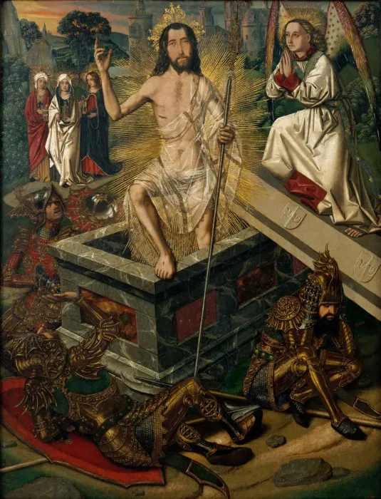 Framed Print : The Resurrection, ca 1475. Artist: Bermejo, Bartolome (ca 1440-ca 1498) Framed Print : The Resurrection, ca 1475. Artist: Bermejo, Bartolome (ca 1440-ca 1498)