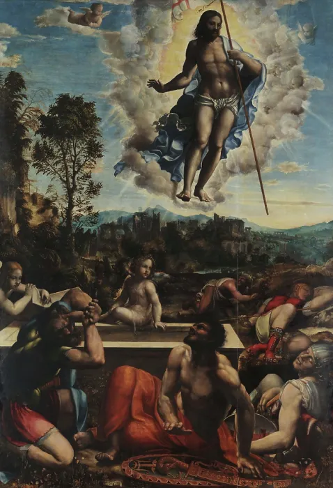 Framed Print : The Resurrection of Christ, 1534. Creator: Sodoma (1477-1549) Framed Print : The Resurrection of Christ, 1534. Creator: Sodoma (1477-1549)