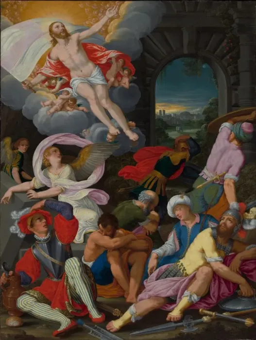 Framed Print : The Resurrection of Christ, 1622. Creator: Johann Konig (German, 1586-1642) Framed Print : The Resurrection of Christ, 1622. Creator: Johann Konig (German, 1586-1642)