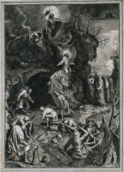 Framed Print : The Resurrection of Christ, c. 1562. Creator: Philip Galle (Flemish, 1537-1612) Framed Print : The Resurrection of Christ, c. 1562. Creator: Philip Galle (Flemish, 1537-1612)