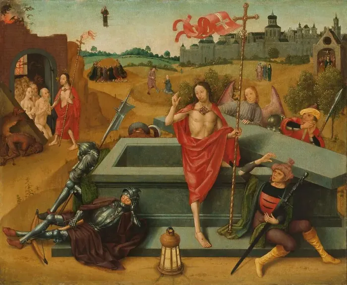 Framed Print : Resurrection of Christ, c.1485-c.1500. Creator: Master of the Amsterdam Death of the Virgin Framed Print : Resurrection of Christ, c.1485-c.1500. Creator: Master of the Amsterdam Death of the Virgin