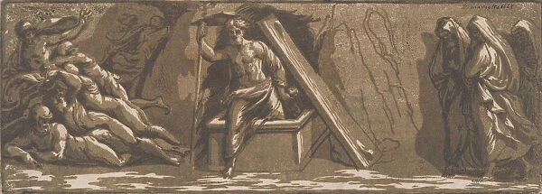 Resurrection of Christ, ca. 1520-27. Creator: Ugo da Carpi