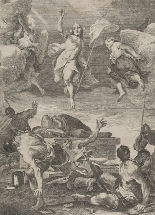 Framed Print : The Resurrection of Christ, ca. 1700-40. Creator: Lodovico Mattioli Framed Print : The Resurrection of Christ, ca. 1700-40. Creator: Lodovico Mattioli