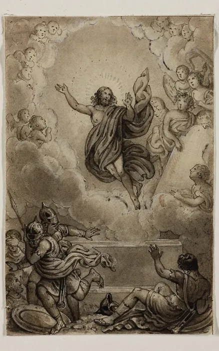 Framed Print : Resurrection of Christ, early 19th century. Creator: Alexandre Joseph Desenne Framed Print : Resurrection of Christ, early 19th century. Creator: Alexandre Joseph Desenne