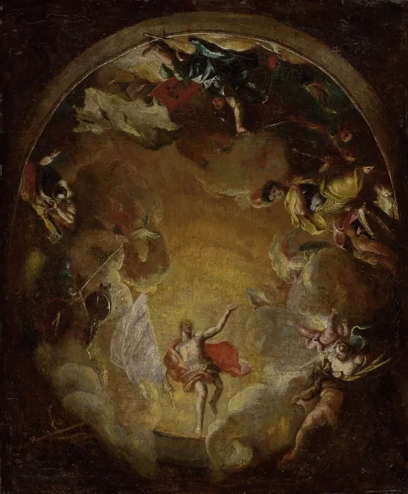 Framed Print : Resurrection of Jesus, before 1779. Creator: Jozef Zanussi Framed Print : Resurrection of Jesus, before 1779. Creator: Jozef Zanussi