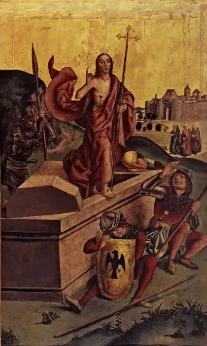 Framed Print : Resurrection of Jesus Christ, work by Pedro Berruguete Framed Print : Resurrection of Jesus Christ, work by Pedro Berruguete