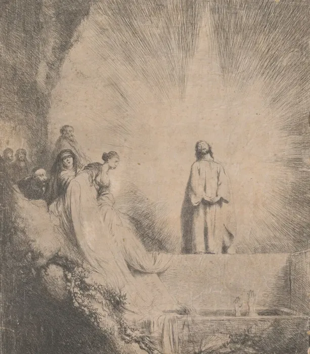 Framed Print : The Resurrection of Lazarus, 1620-74. Creator: Jan Lievens Framed Print : The Resurrection of Lazarus, 1620-74. Creator: Jan Lievens