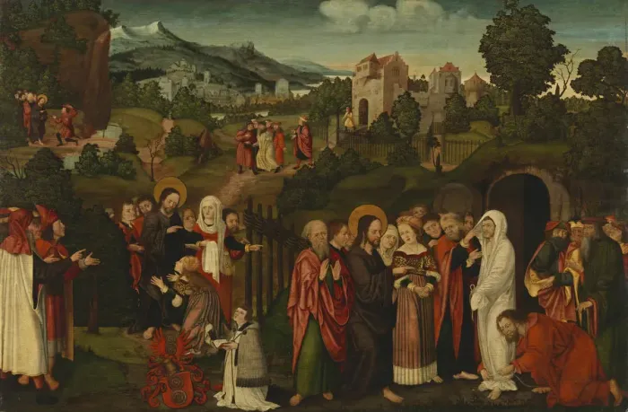 Framed Print : The Resurrection of Lazarus, ca 1530 Framed Print : The Resurrection of Lazarus, ca 1530