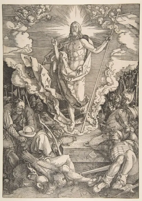 Framed Print : The Resurrection. n. d. Creator: Albrecht Durer Framed Print : The Resurrection. n. d. Creator: Albrecht Durer