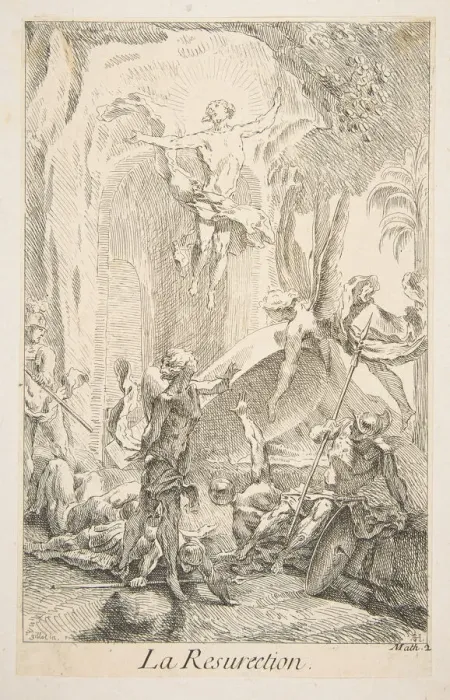 Framed Print : Resurrection. n. d. Creators: Claude Gillot, Jacques Gabriel Huquier Framed Print : Resurrection. n. d. Creators: Claude Gillot, Jacques Gabriel Huquier