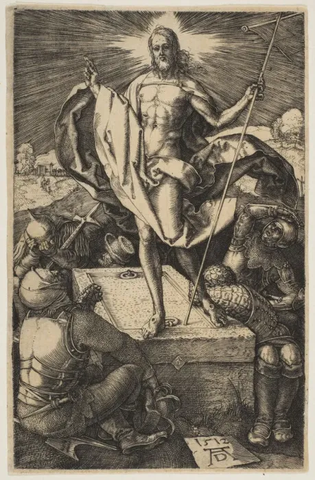 Framed Print : The Resurrection, from The Passion, 1511. Creator: Albrecht Durer Framed Print : The Resurrection, from The Passion, 1511. Creator: Albrecht Durer