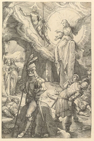 The Resurrection, from The Passion of Christ, 1596. Creator: Hendrik Goltzius