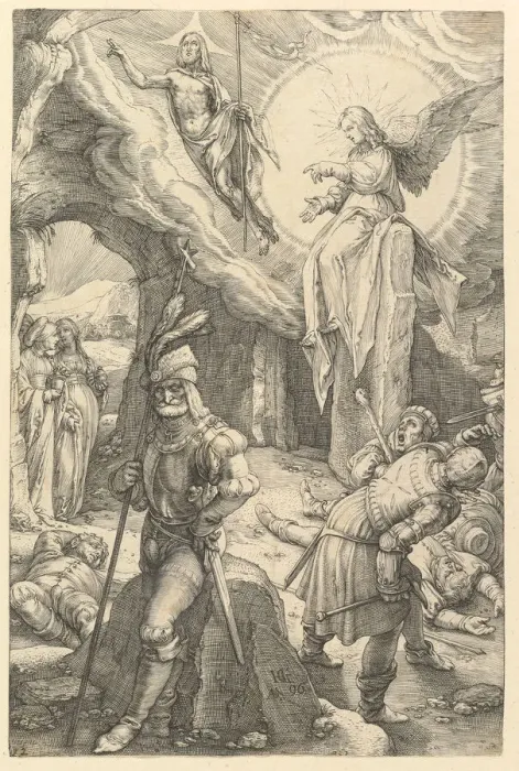 Framed Print : The Resurrection, from The Passion of Christ, 1596. Creator: Hendrik Goltzius Framed Print : The Resurrection, from The Passion of Christ, 1596. Creator: Hendrik Goltzius