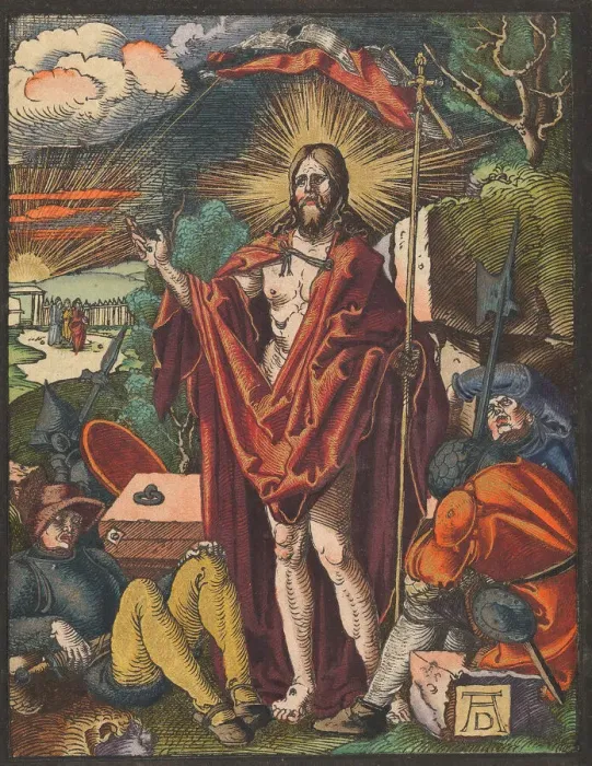 Framed Print : Resurrection, from the Small Woodcut Passion. n. d. Creator: Albrecht Durer Framed Print : Resurrection, from the Small Woodcut Passion. n. d. Creator: Albrecht Durer