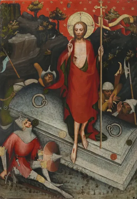 Framed Print : The Resurrection. From the Trebon Altarpiece, ca 1380 Framed Print : The Resurrection. From the Trebon Altarpiece, ca 1380