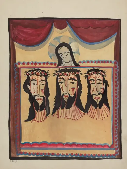Framed Print : Retablo, 1935 / 1942. Creator: E. Boyd Framed Print : Retablo, 1935 / 1942. Creator: E. Boyd
