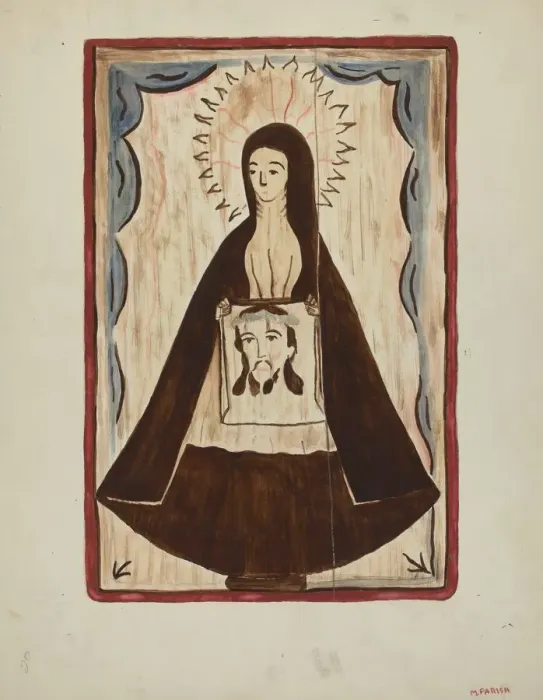 Framed Print : Retablo, 1935  /  1942. Creator: Marjery Parish