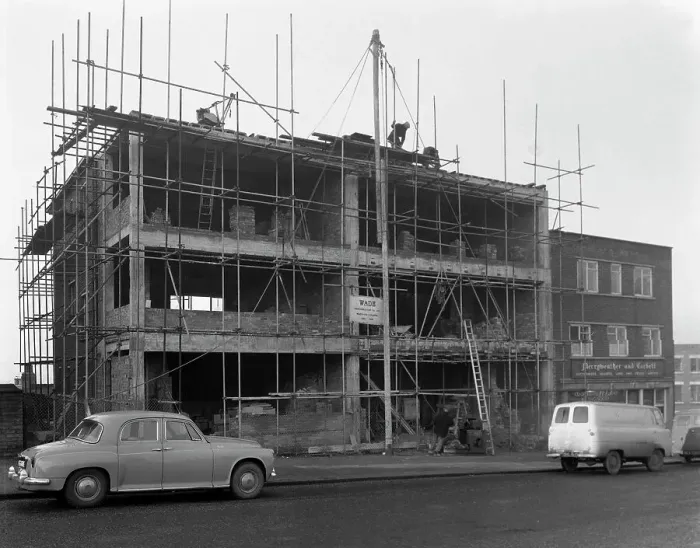 Framed Print : Retail regeneration in Rotherham, South Yorkshire, 1962. Artist: Michael Walters Framed Print : Retail regeneration in Rotherham, South Yorkshire, 1962. Artist: Michael Walters