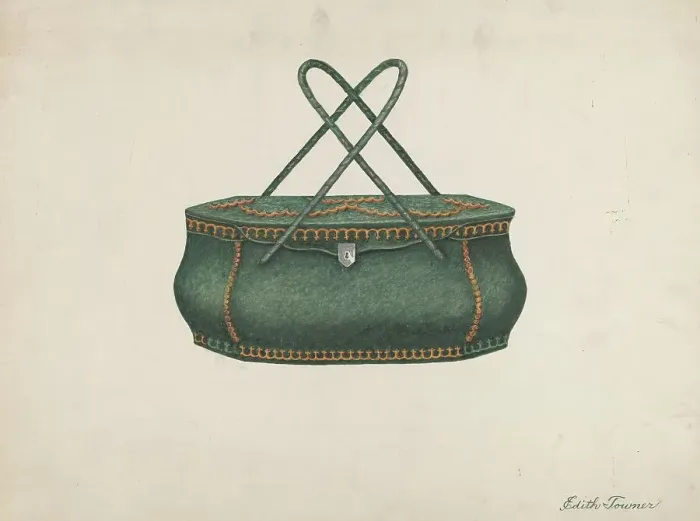 Framed Print : Reticule, 1935 / 1942. Creator: Edith Towner