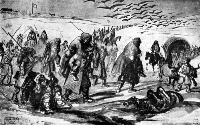 Framed Print : The Retreat, Crimean War, 19th century, (1930). Artist: Constantin Guys Framed Print : The Retreat, Crimean War, 19th century, (1930). Artist: Constantin Guys