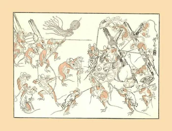 Framed Print : Retribution, the Rats and the Cat, 1878, (1886) Framed Print : Retribution, the Rats and the Cat, 1878, (1886)