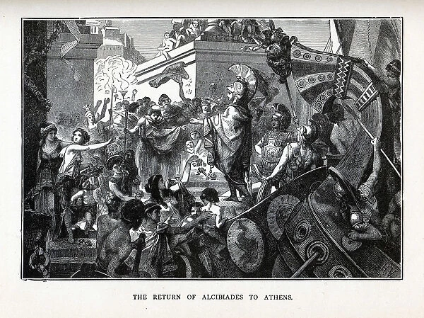 The Return of Alcibiades to Athens, 1882. Artist: Vogel, Hermann (1854-1921)