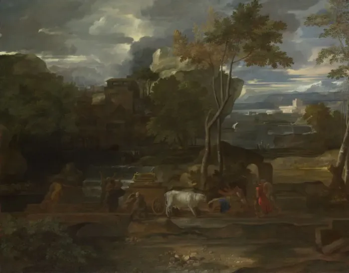 Framed Print : The Return of the Ark, 1659. Artist: Bourdon, Sebastien (1616-1671)