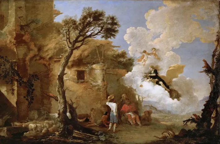 Framed Print : The Return of Astraea, ca 1640-1645 Framed Print : The Return of Astraea, ca 1640-1645