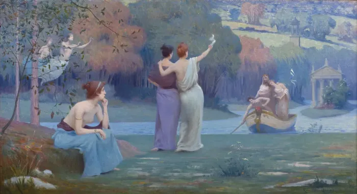Framed Print : The return to Cythera, ca 1896 Framed Print : The return to Cythera, ca 1896