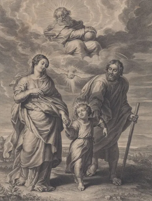 Framed Print : The Return from Egypt, 1595-1659. Creator: Boetius Adams Bolswert Framed Print : The Return from Egypt, 1595-1659. Creator: Boetius Adams Bolswert