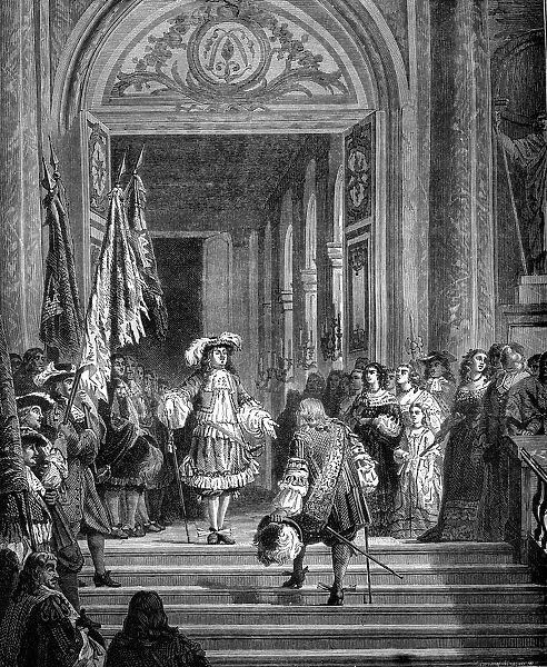 The return of the Grand Conde to Versailles, 1674 (1882-1884)