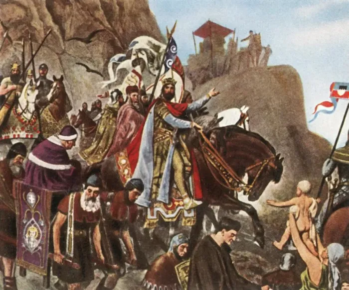 Framed Print : Return of Henry III from his first journey to Rome, (1936). Creator: Unknown Framed Print : Return of Henry III from his first journey to Rome, (1936). Creator: Unknown