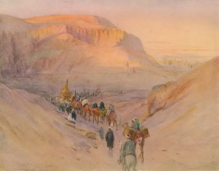 Framed Print : Return of the Holy Carpet, c1905, (1912). Artist: Walter Frederick Roofe Tyndale Framed Print : Return of the Holy Carpet, c1905, (1912). Artist: Walter Frederick Roofe Tyndale