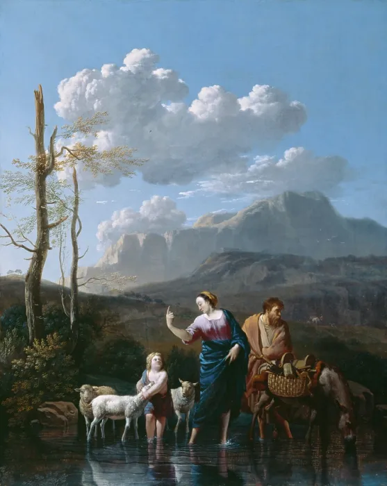 Framed Print : Return of the Holy Family from Egypt, 1662. Creator: Karel Du Jardin Framed Print : Return of the Holy Family from Egypt, 1662. Creator: Karel Du Jardin