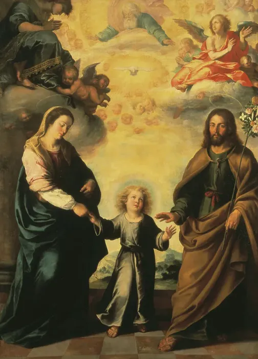 Framed Print : The Return of the Holy Family from Egypt, mid-late 17th century. Creator: Bartolomé Esteban Murillo Framed Print : The Return of the Holy Family from Egypt, mid-late 17th century. Creator: Bartolomé Esteban Murillo