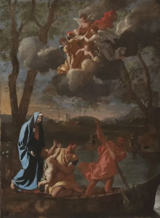 Framed Print : The Return of the Holy Family to Nazareth, c. 1627. Creator: Nicolas Poussin (French, 1594-1665) Framed Print : The Return of the Holy Family to Nazareth, c. 1627. Creator: Nicolas Poussin (French, 1594-1665)